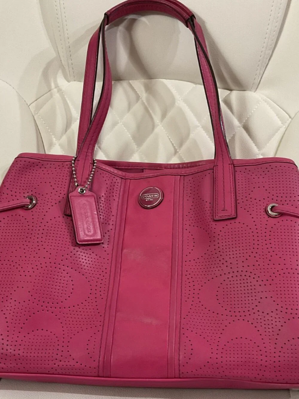 Coach Carryall Tote F21938 Leather Tote Bag